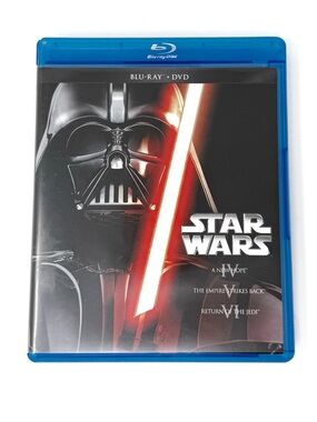 Star Wars Trilogy Blu-ray DVD 6 Disc Set Original Trilogy Black and Red